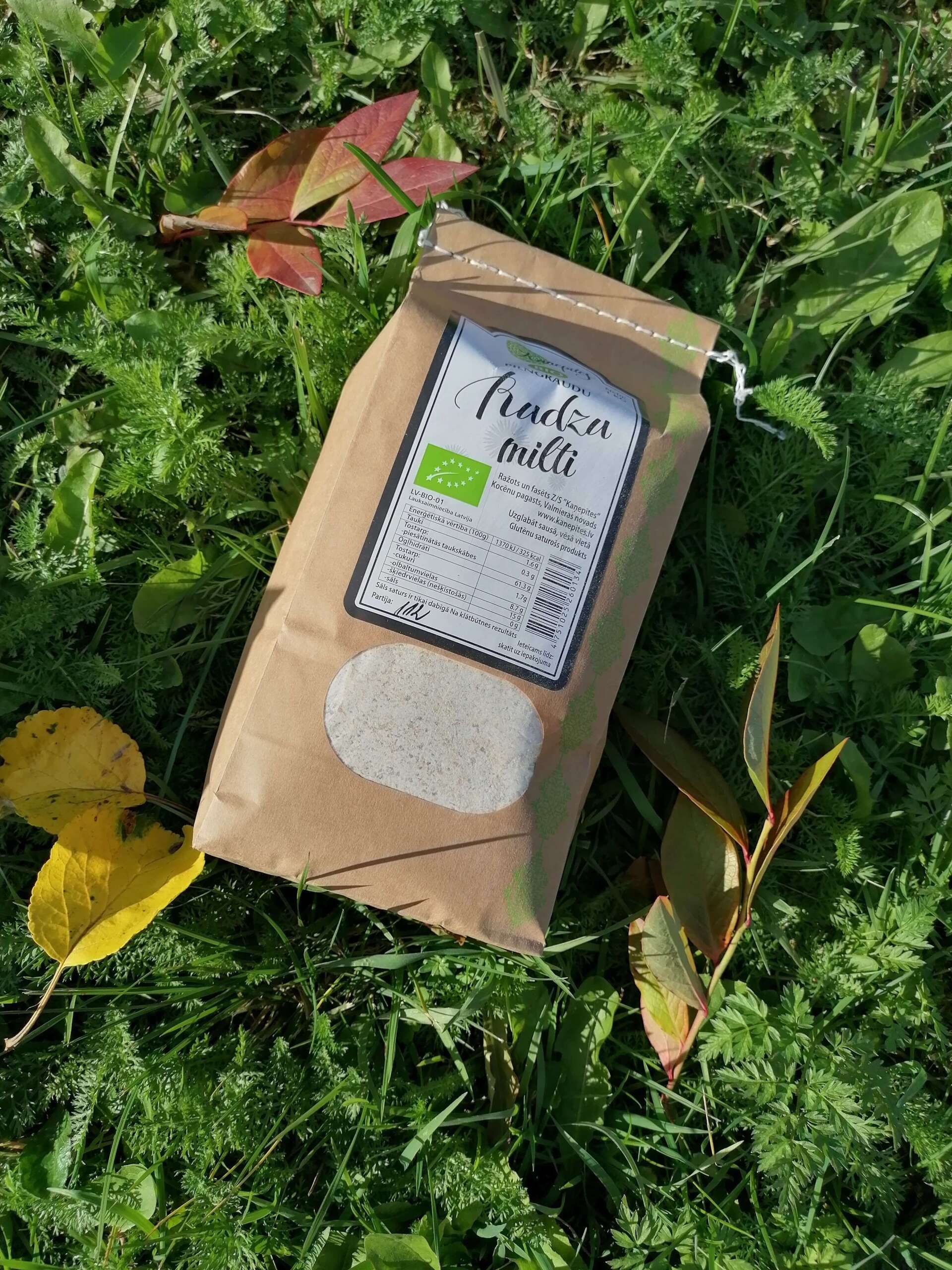 Rudzu pilngraudu milti, BIO, 1 kg — attēls 2