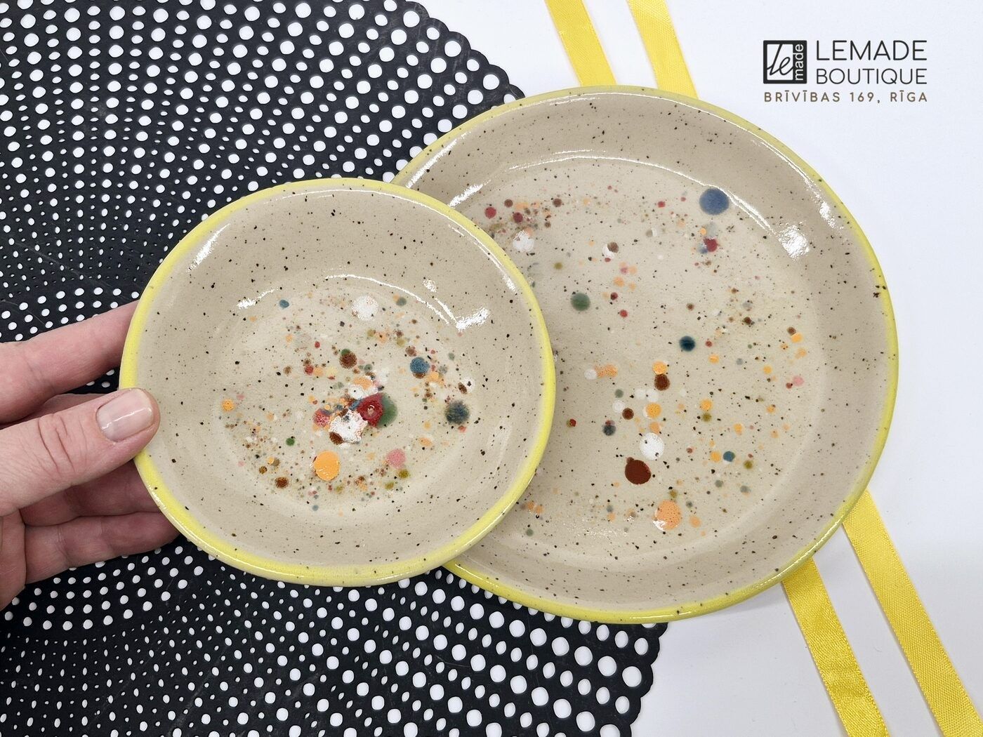 Šķīvji LeMade, 13 cm, akmensmasa, bēšā krāsā — attēls 3