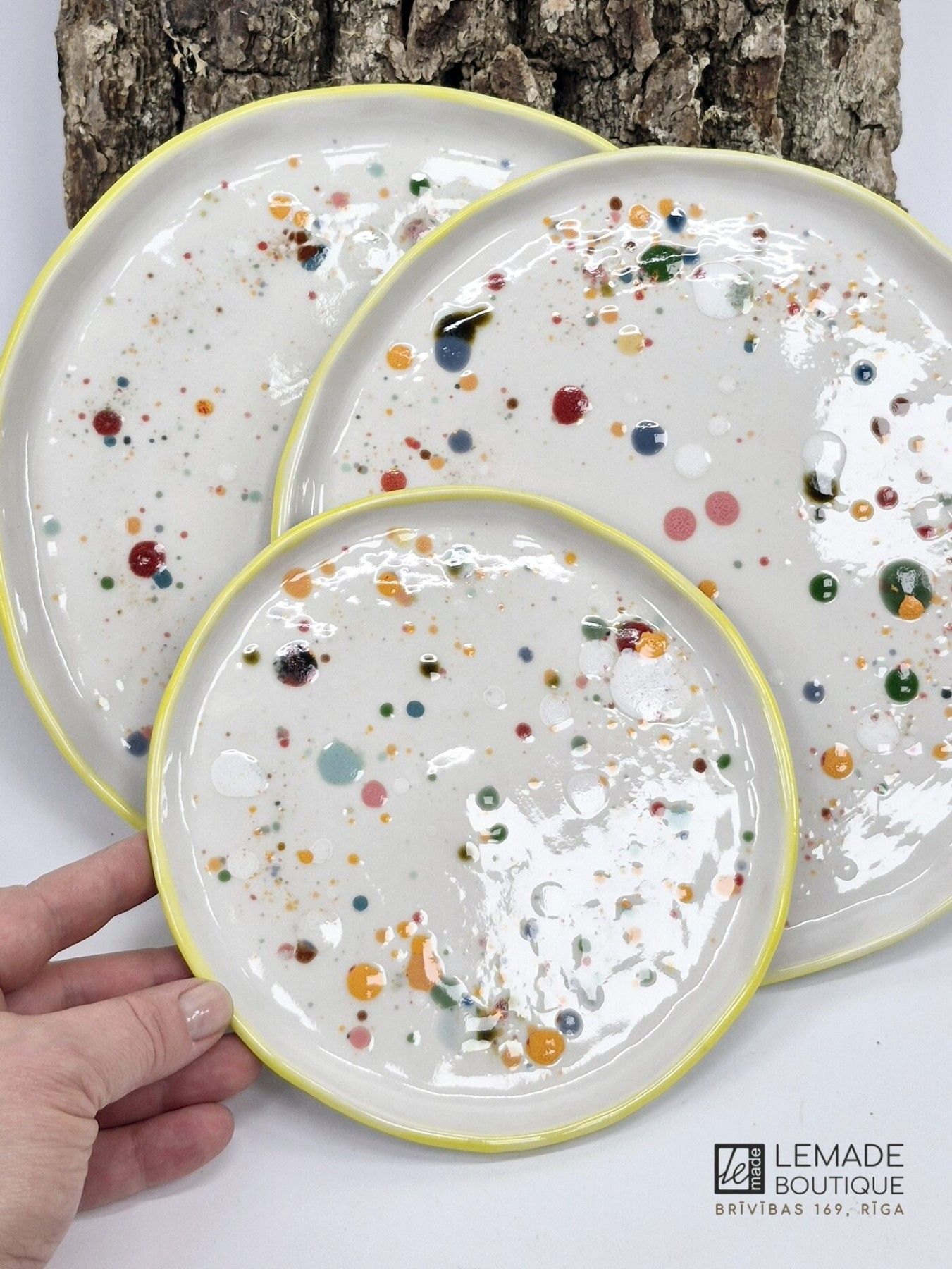 Šķīvji LeMade, 23,5 cm, porcelāns, baltā krāsā