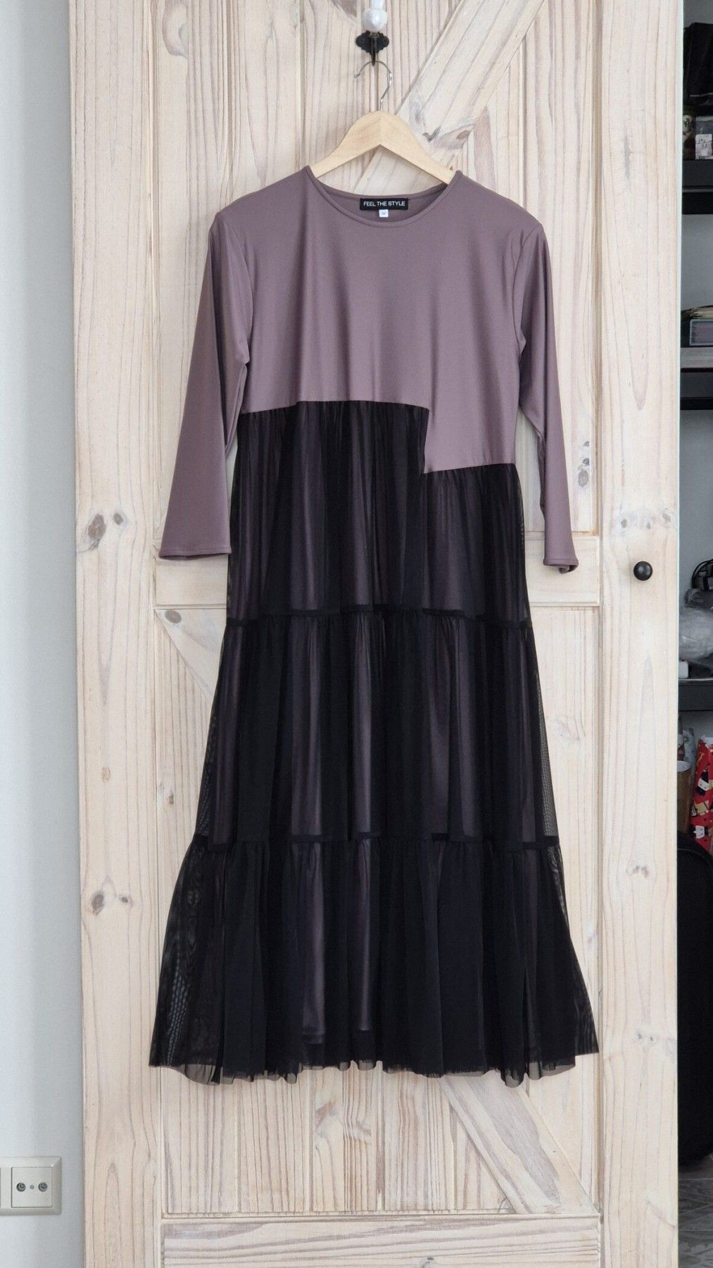 Kleita Feel the Style, S, M, L, XL, XXL, midi, elastāns