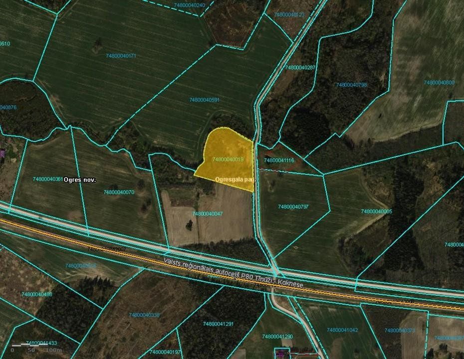 Zemes gabals 1,9 ha, Ogresgals — attēls 2