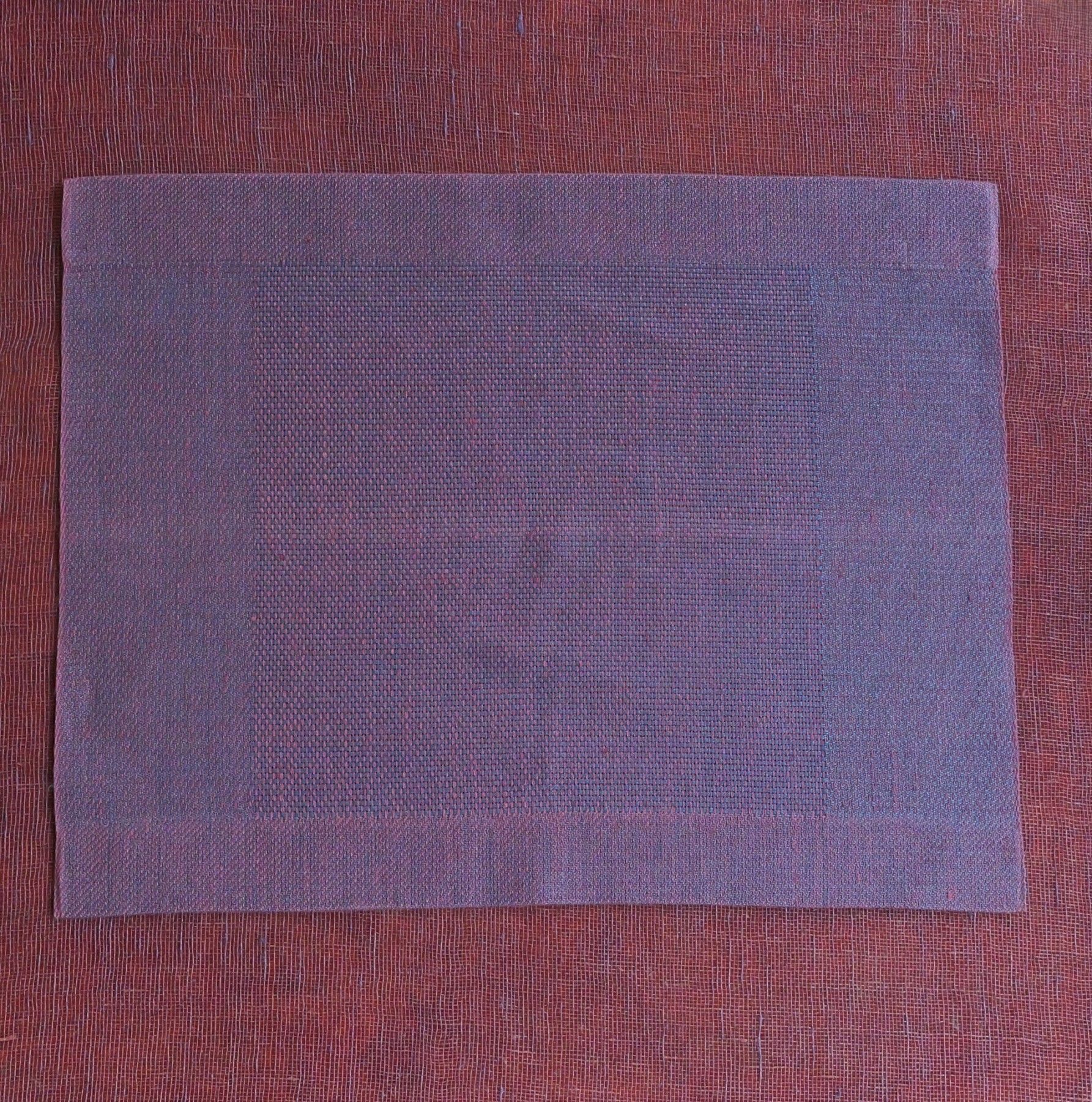 Galda paliktnis Studio Natural, lins, bordo, zilā krāsā — attēls 5