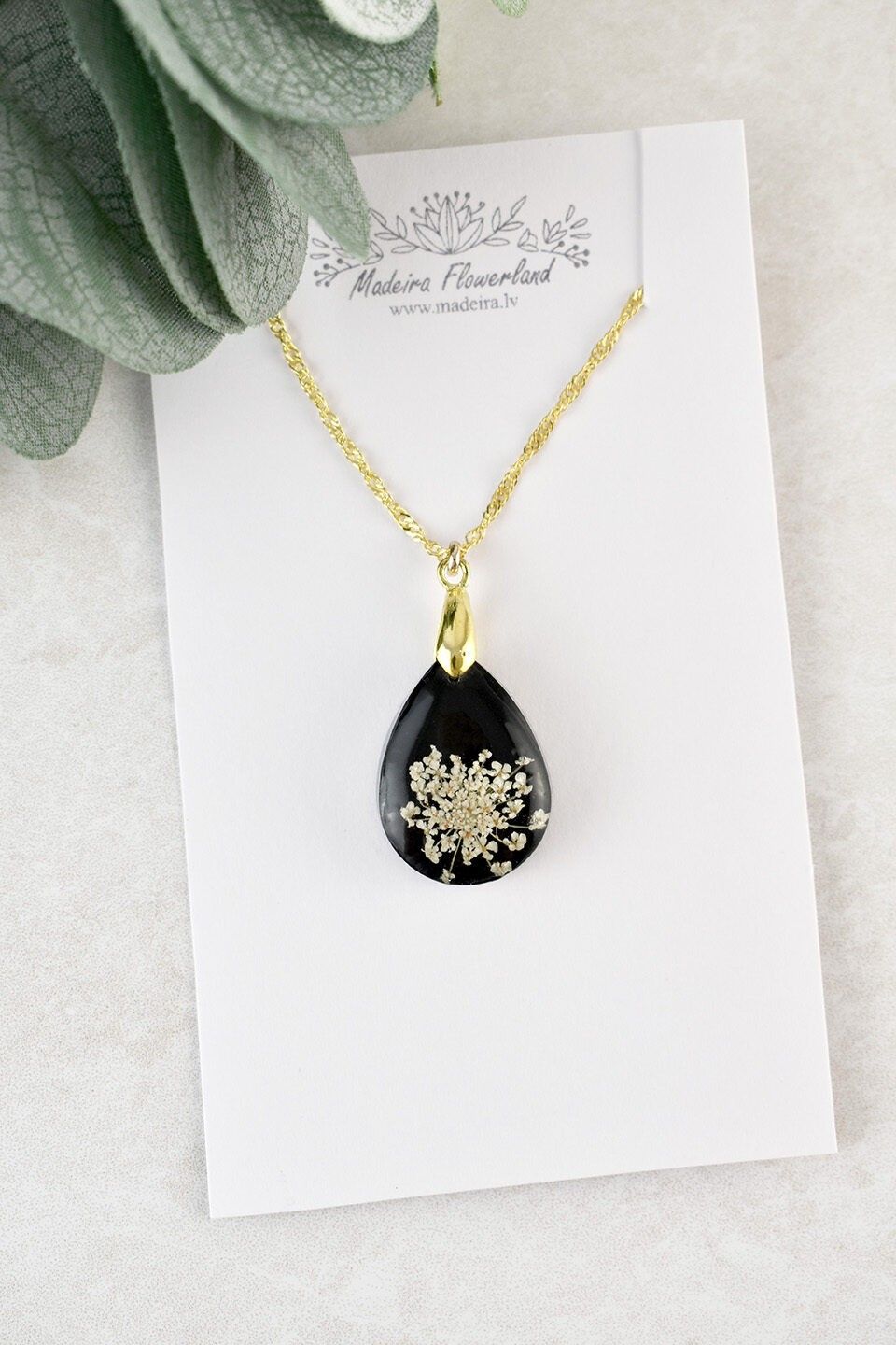 Kulons Madeira Handmade, melnā, baltā krāsā — attēls 2