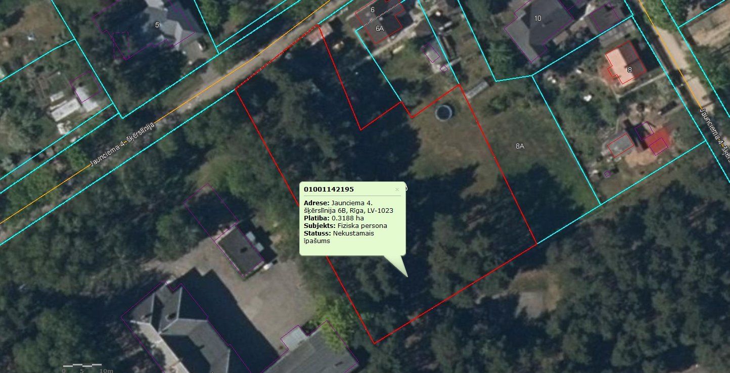 Zemes gabals 3188 m², Jaunciema 4. šķērslīnija 6B, Rīga — attēls 2