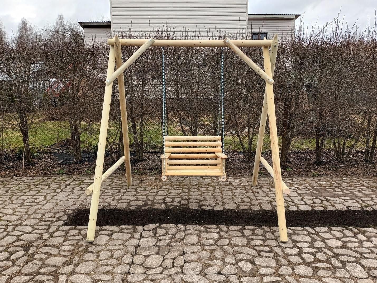 Šūpuļkrēsls K-0.8, platums 210 cm, augstums 210 cm, koks — attēls 2