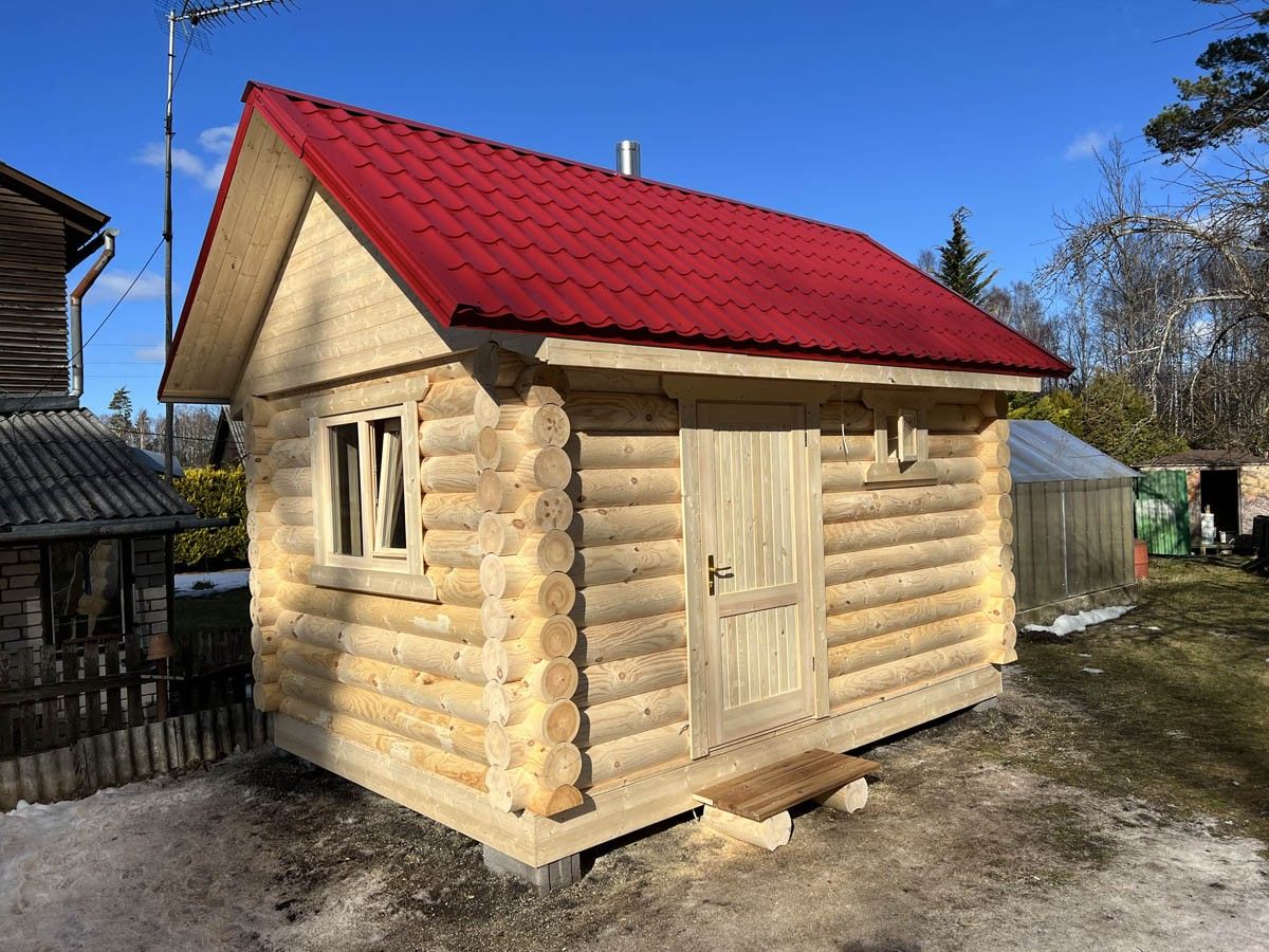 Guļbūves pirts, malkas krāsns, 12 m² — attēls 2
