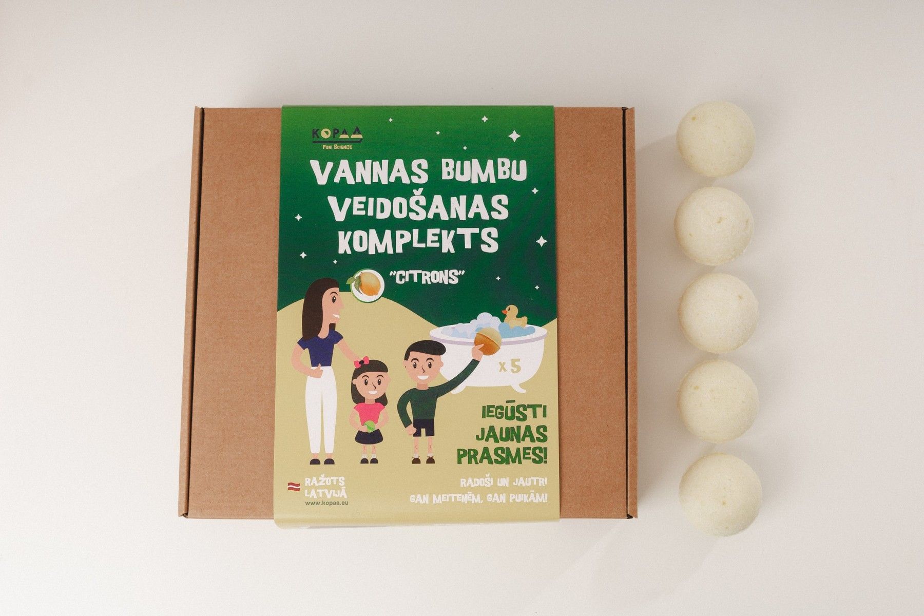 Vannas bumbas KOPAA, citrusu aromāts — attēls 5
