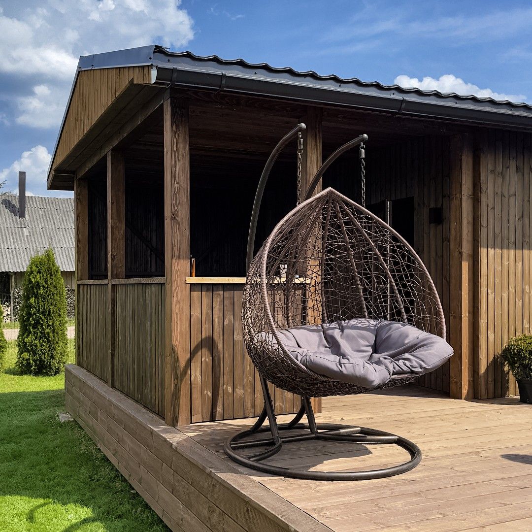 Karkasa pirts, malkas krāsns, 36 m² — attēls 4