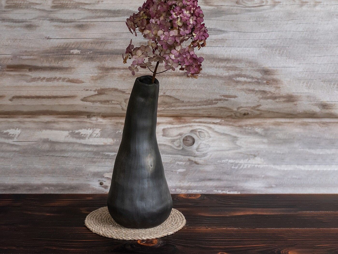 Vāze Clay & Wood Design, augstums 25,5 cm, keramika — attēls 2