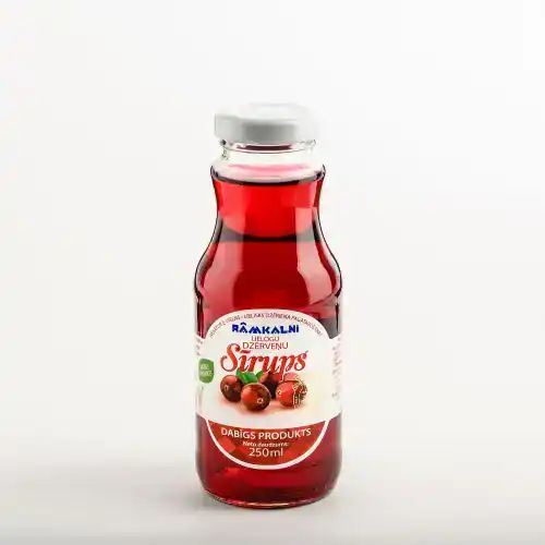 Lielogu dzērveņu sīrups, 12 × 250 ml — attēls 2
