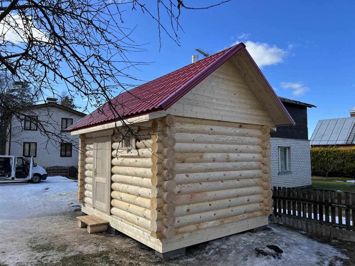 Guļbūves pirts, malkas krāsns, 12 m² — attēls 3