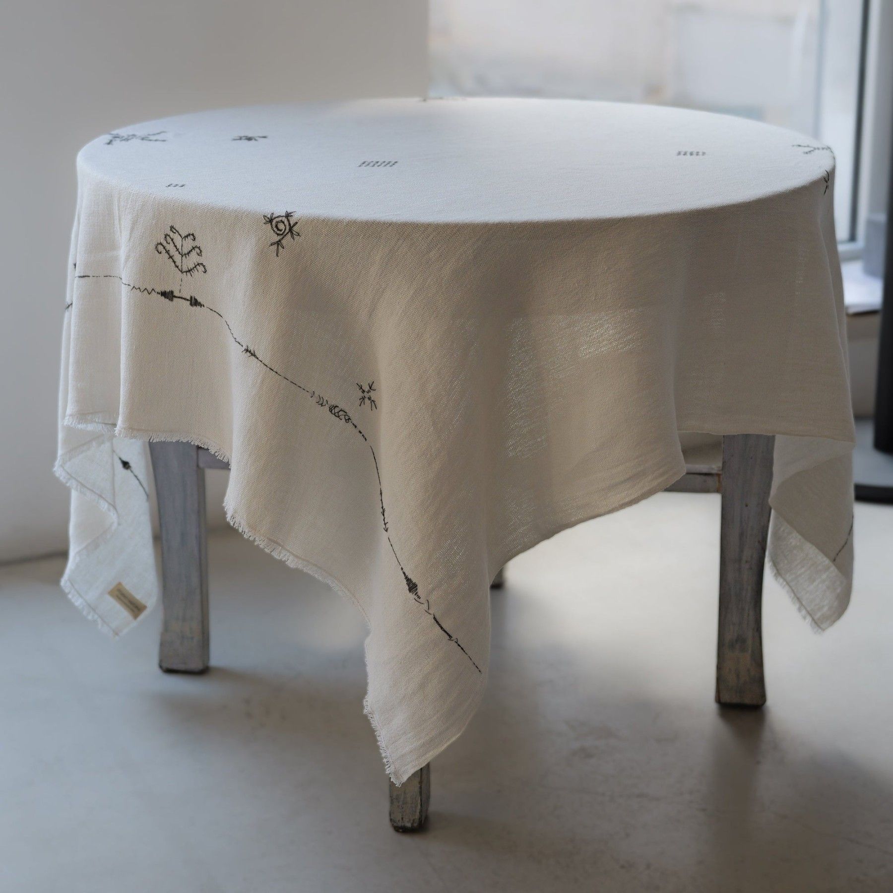 Galdauts Studio Natural, platums 150 cm, garums 150 cm, lins — attēls 4