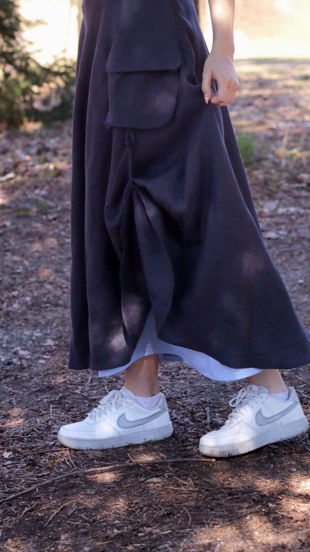 Svārki Feel the Style, XS, S, M, L, XL, maksi, lins
