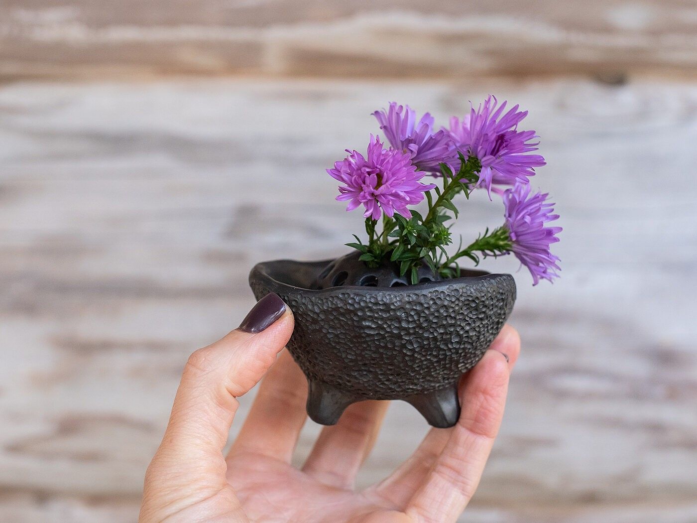 Vāze Clay & Wood Design, augstums 5 cm, keramika — attēls 2
