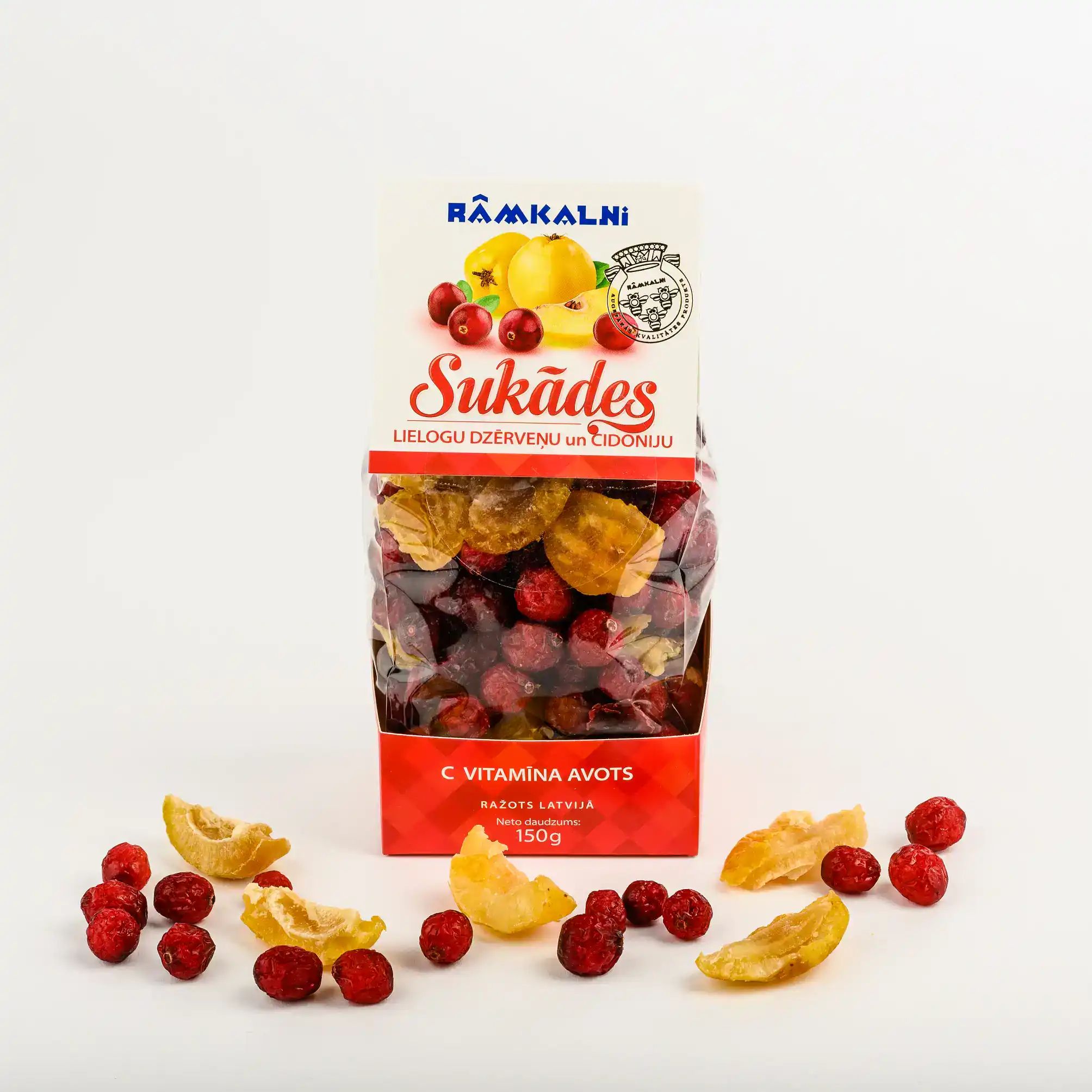 Lielogu dzērveņu un krūmcidoniju sukādes, 150 g — attēls 3