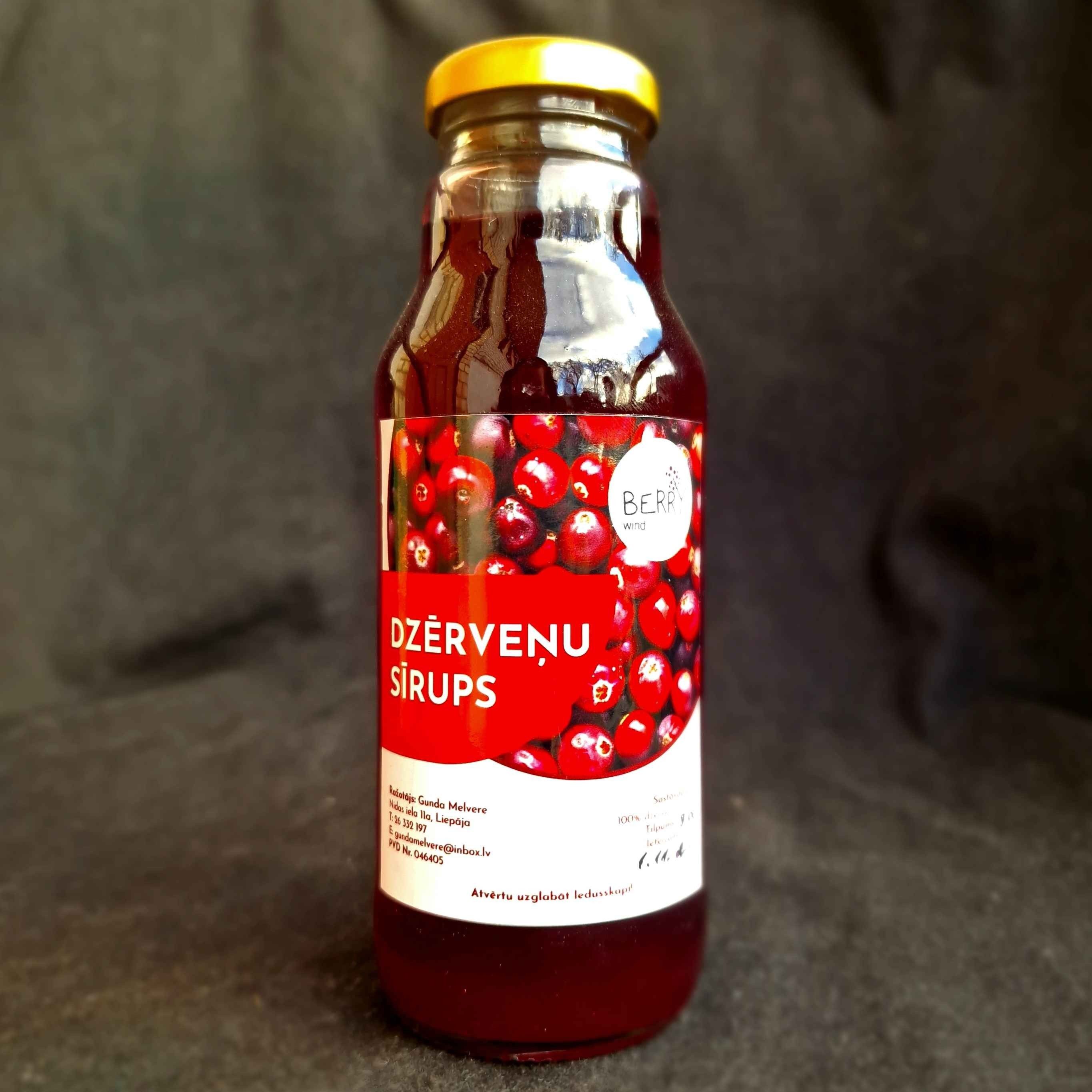 Dzērveņu sīrups, 300 ml