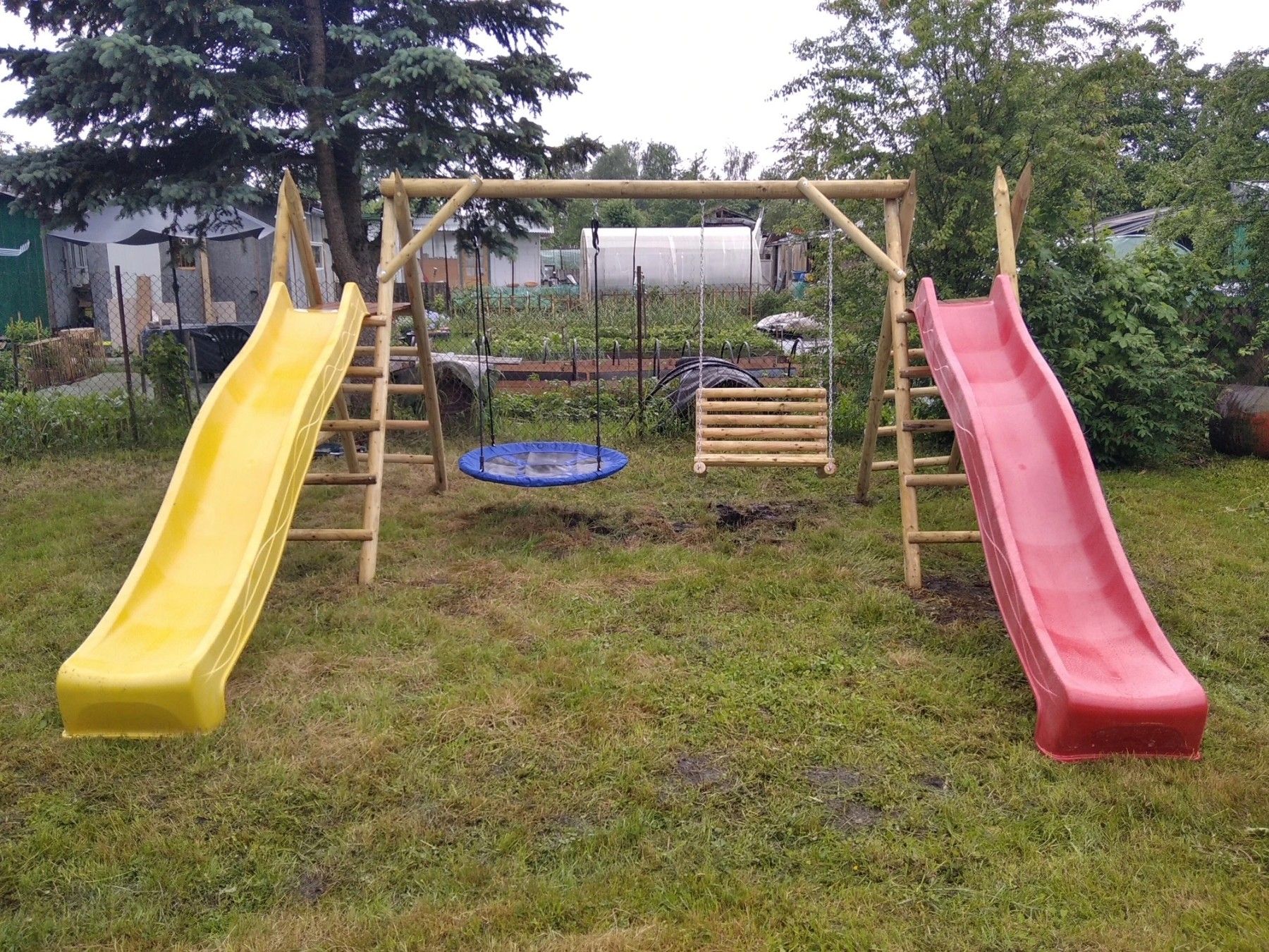 Rotaļu komplekss, platums 2,1 m, garums 4,4 m, koks — attēls 3