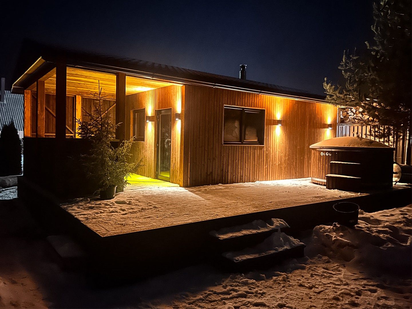 Karkasa pirts, malkas krāsns, 36 m² — attēls 2