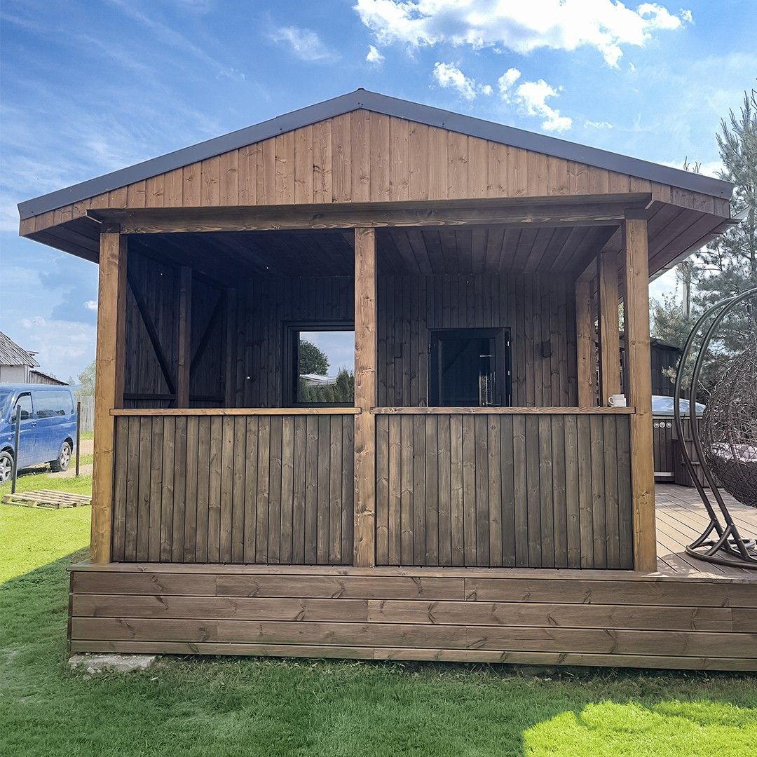 Karkasa pirts, malkas krāsns, 36 m² — attēls 5