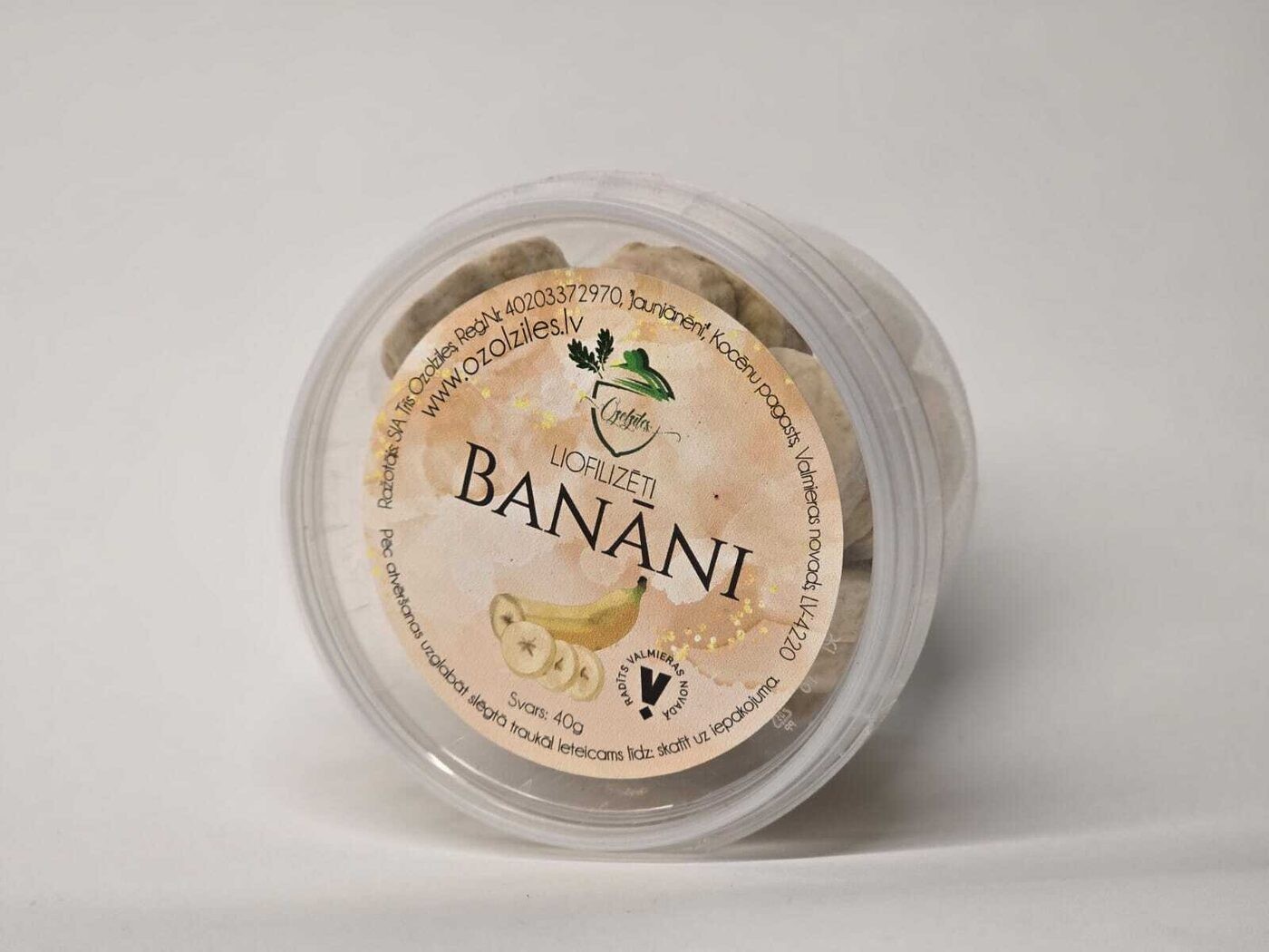 Banānu krispi — liofilizēti banāni, 280 ml — attēls 2