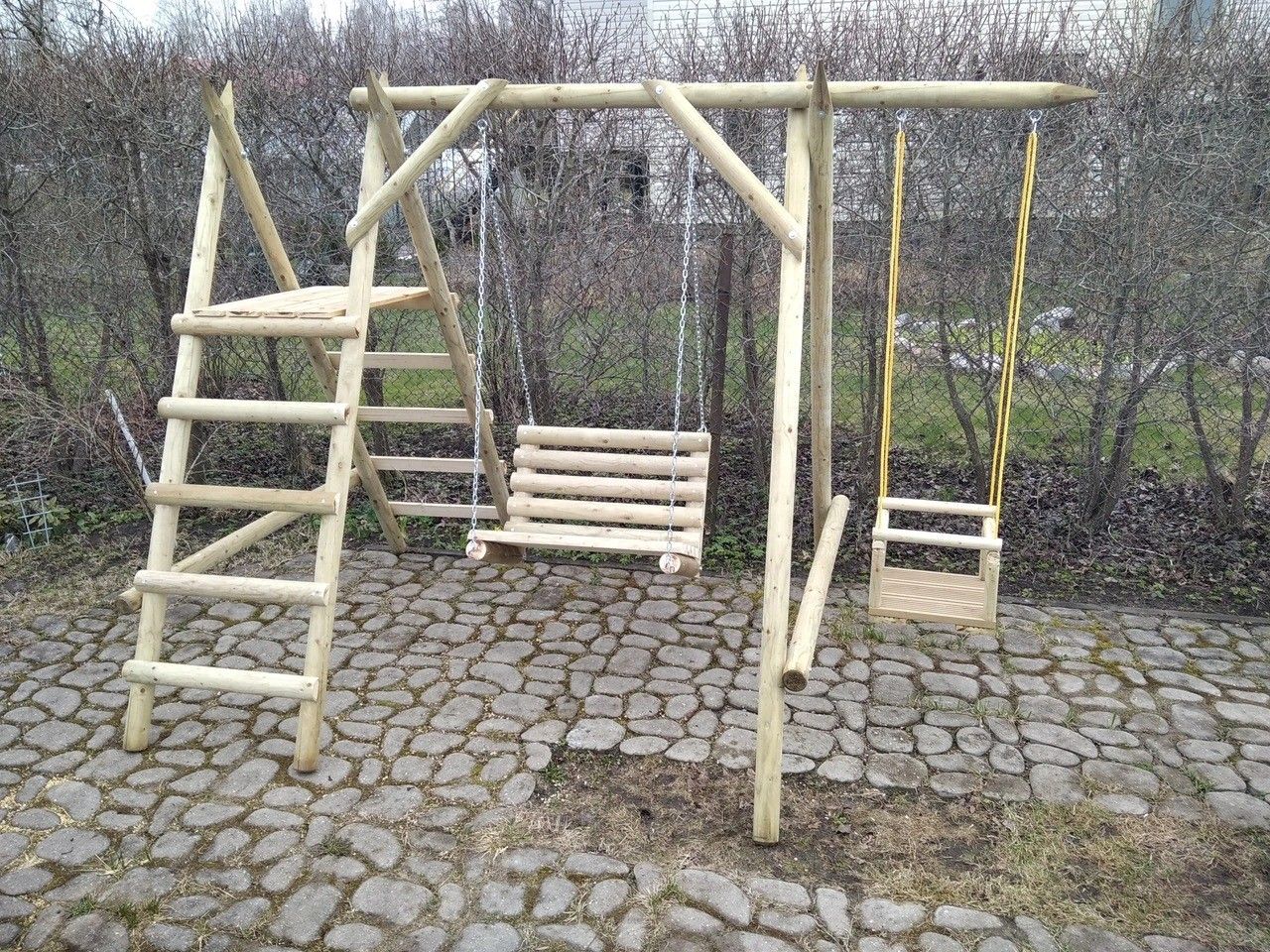 Rotaļu komplekss, platums 2,1 m, garums 2,9 m, koks — attēls 3