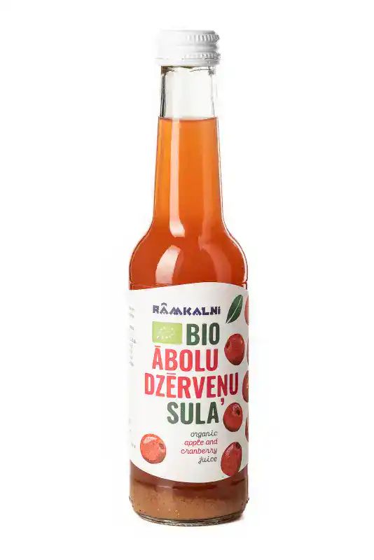 BIO ābolu–dzērveņu sula, 12 × 275 ml — attēls 2