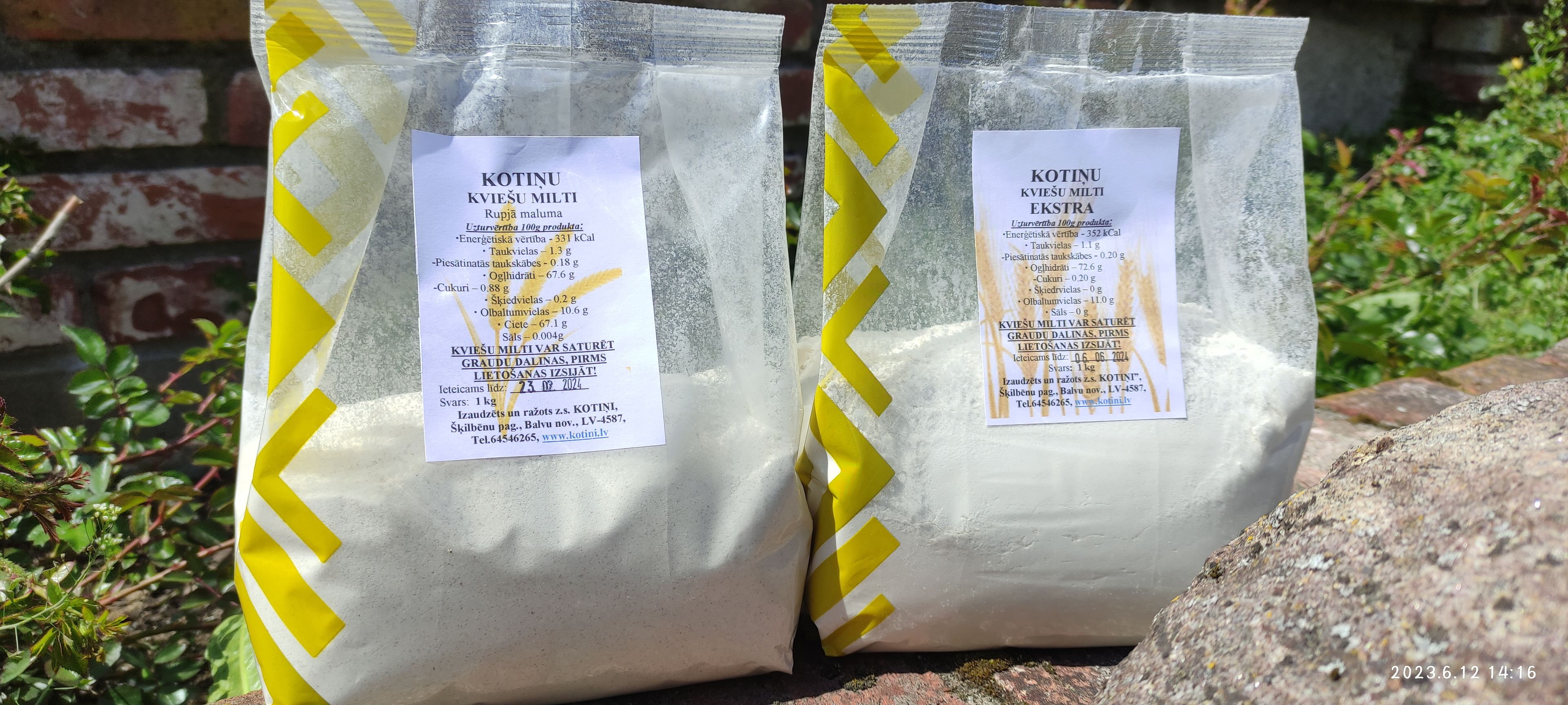 Kviešu milti, rupja maluma, 1 kg — attēls 2