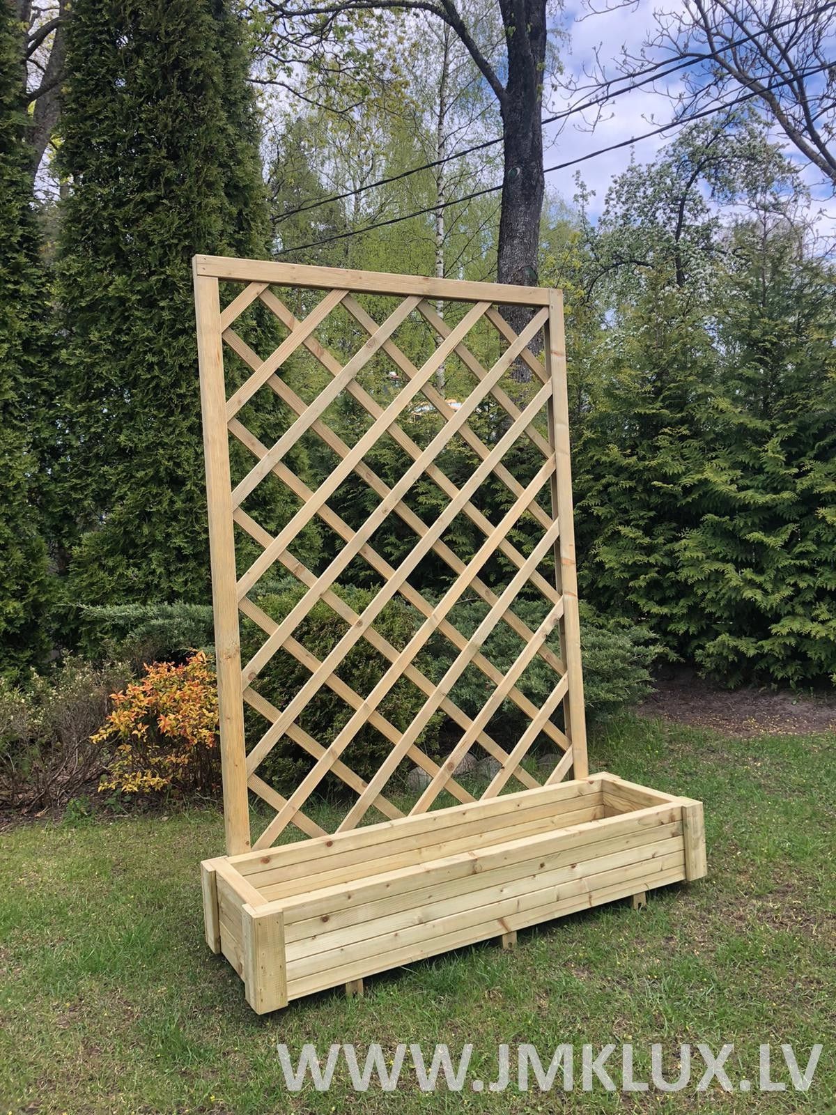Puķu pods JMK LUX, puķu kaste, platums 40 cm, garums 120 cm — attēls 2