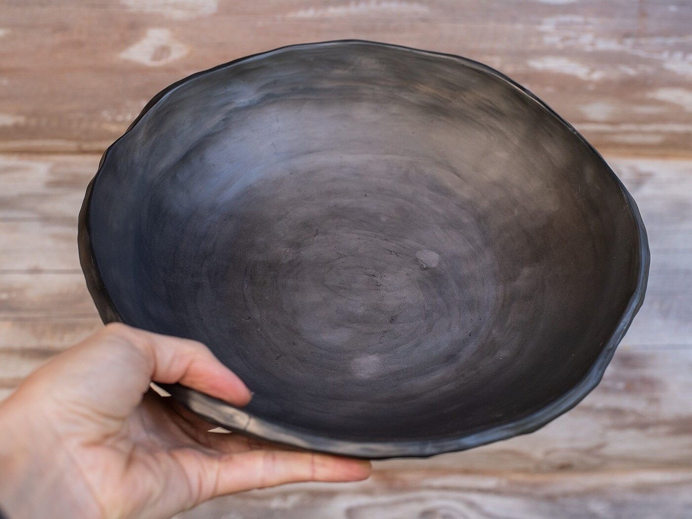 Servēšanas bļoda Clay & Wood Design, 26,5 cm, keramika — attēls 4