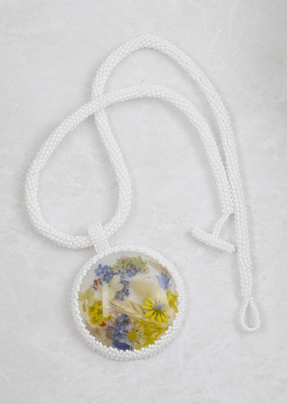 Kulons Madeira Handmade, baltā, dzeltenā, zilā krāsā — attēls 5