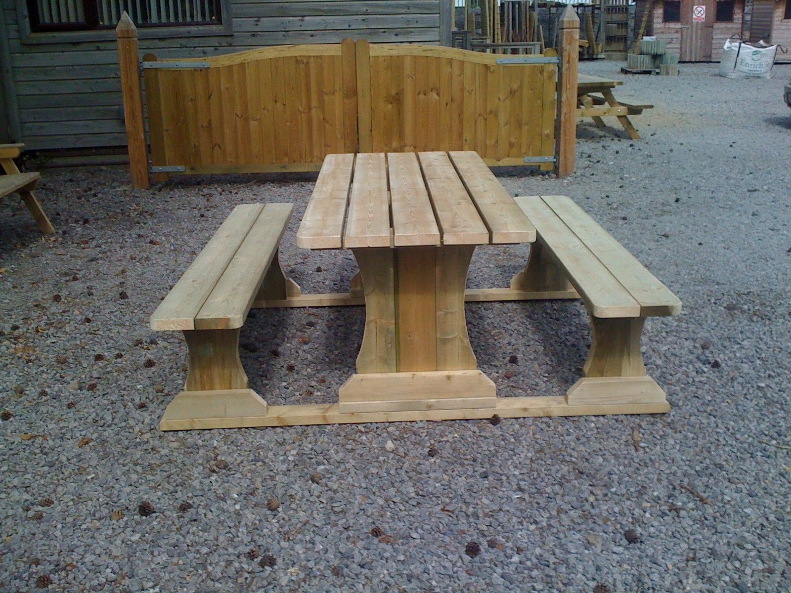 Dārza galds Timber Dream Liepāja, platums 138 cm, koks — attēls 2