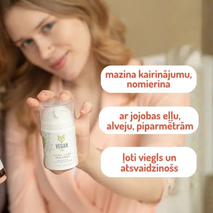 Sejas krēms Vegan Fox, problemātiskai, taukainai ādai, 50 ml — attēls 2